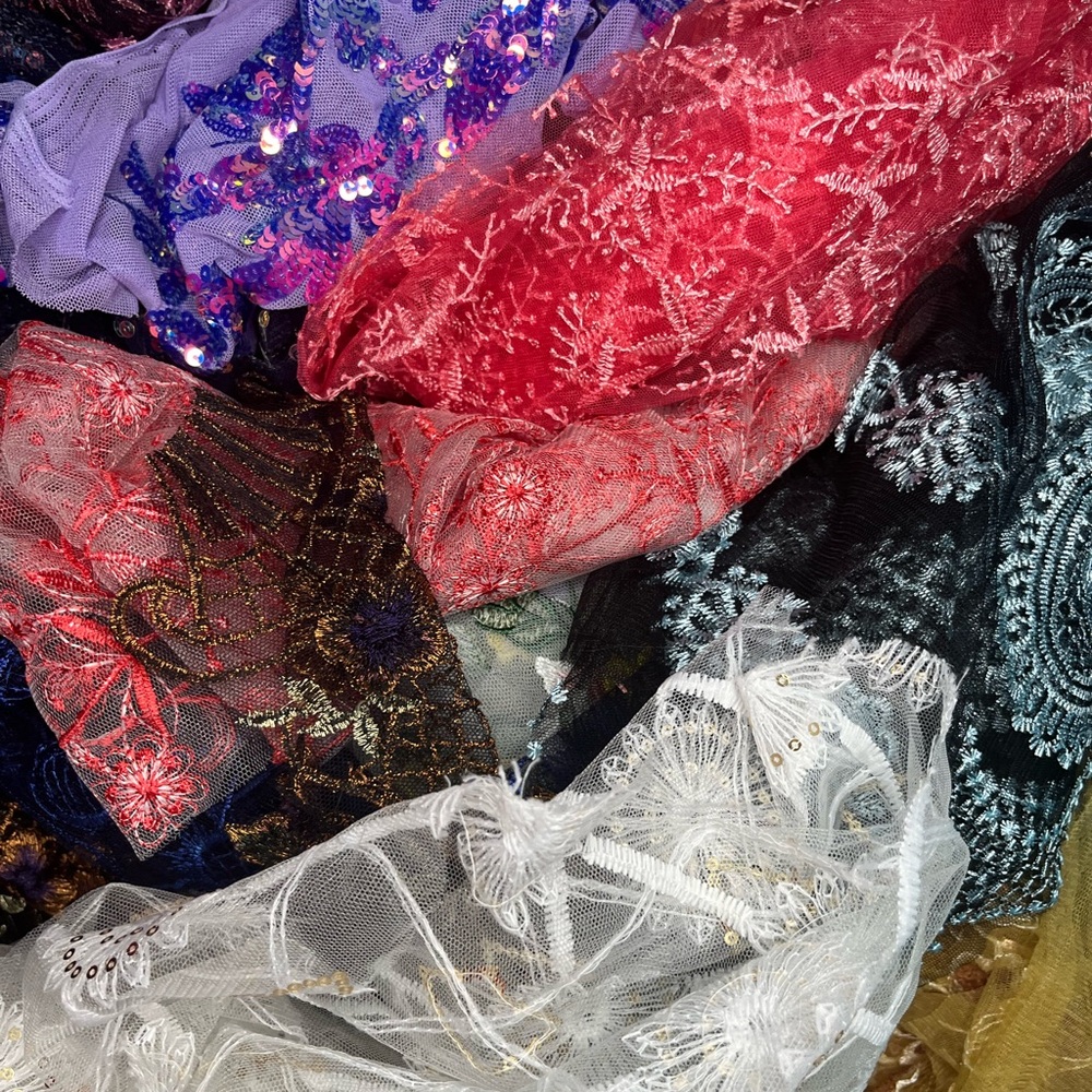 Sold by the pound Elegant Mixed Media Fabric Art Collection